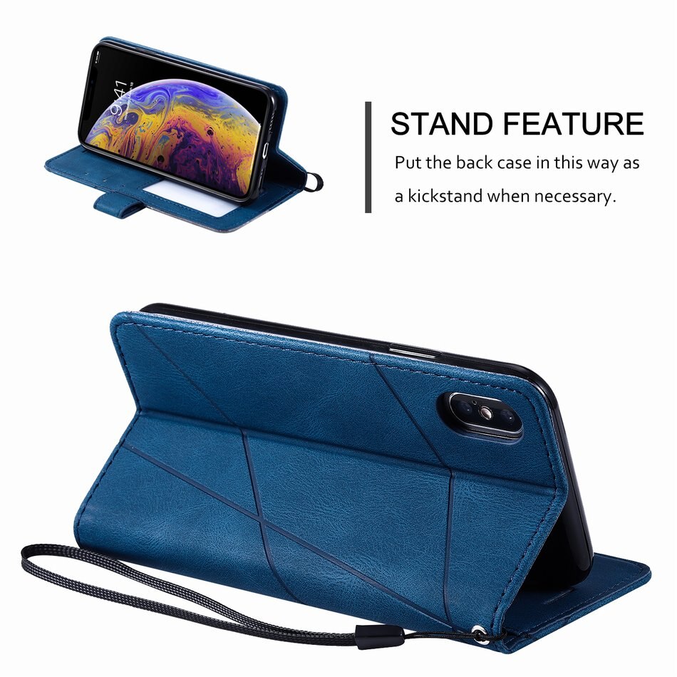 Neutral Style Phone Holster For Oneplus 8 Pro 1+8 1+8Pro One plus 8 8Pro Stripe Rhombus Leather Case Hit Color Stand Cover O21G