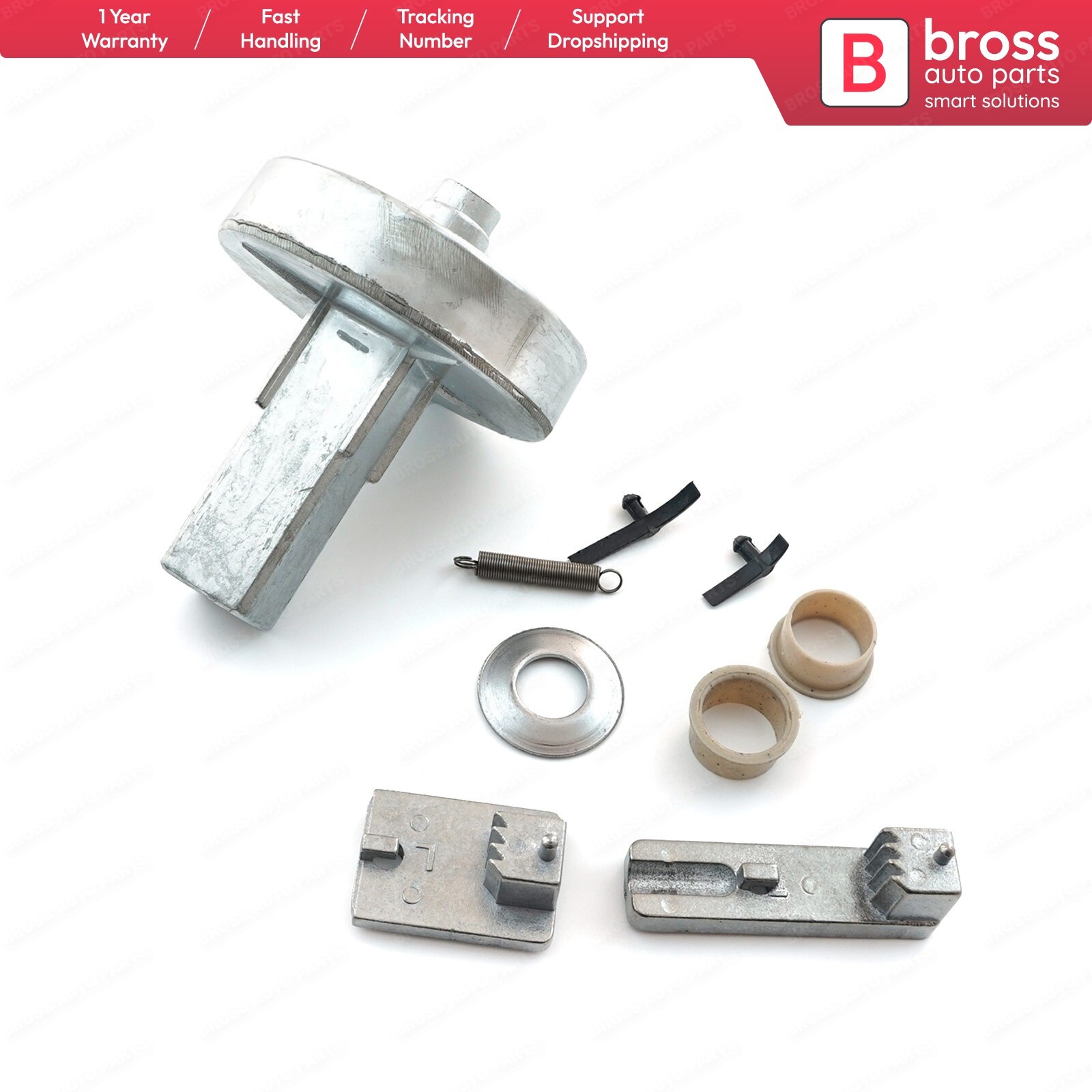 Bross BGE15 bracciolo parte di riparazione staffa di chiusura lato braccio sinistro per Mercedes Vito Viano W639 velocista MK2 VW artigiano