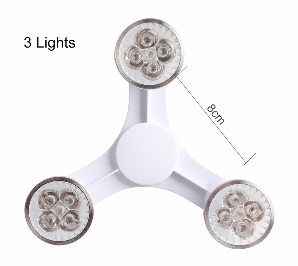 Høj lysstyrke førte vokse lys 4 rød 1 blå vokse lampe  e27 5w pære vokse led til planter fotosyntese plante lampe til blomster il: 3 lys