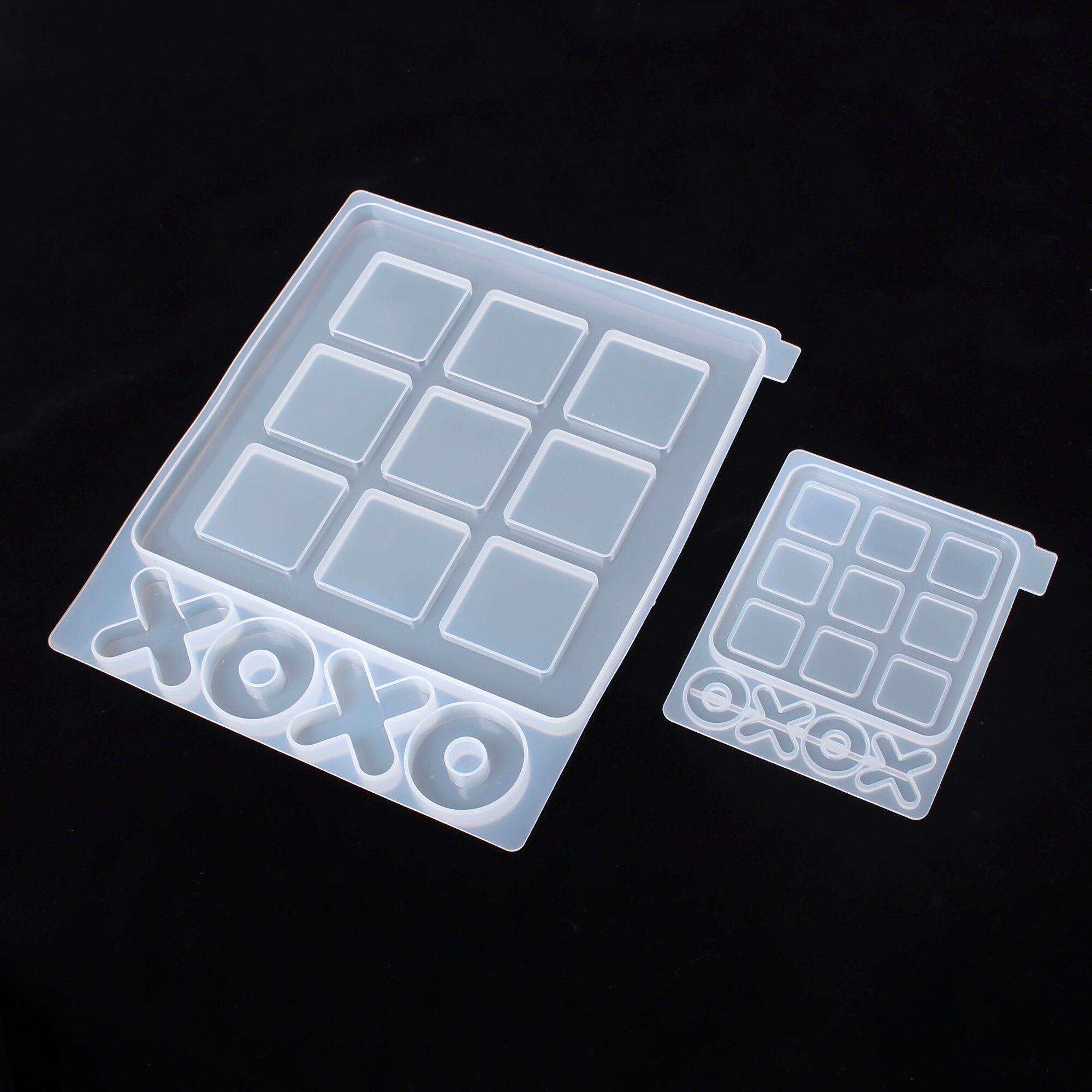 Tic Tac Toe OX gra w szachy lustro silikonowe formy odlewnicze dla majsterkowiczów żywica Uv epoksydowa biżuteria narzędzia Craft Handmade Making mały rozmiar