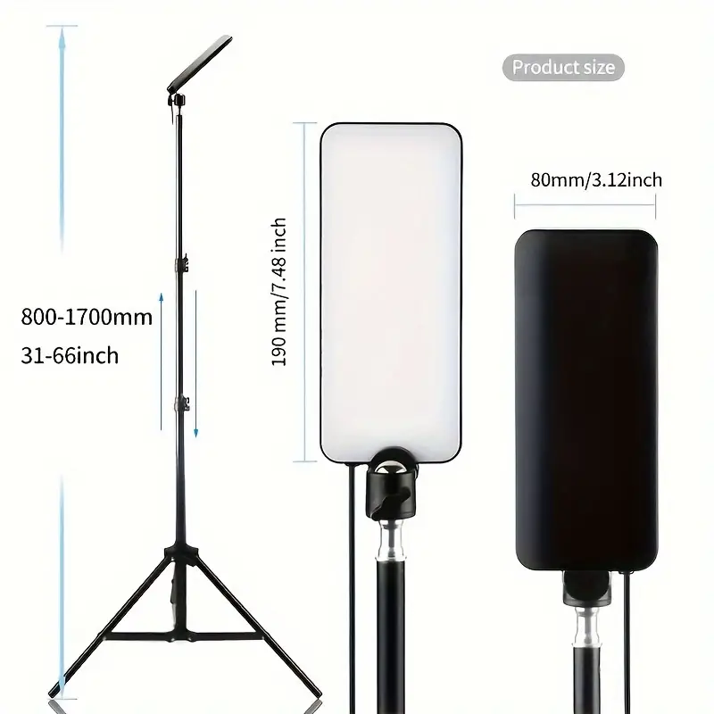 1pc udendørs campinglamper bærbar multifunktionel led-lampe genopladelig arbejdslampe teleskopisk justerbar stativ usb-drevet