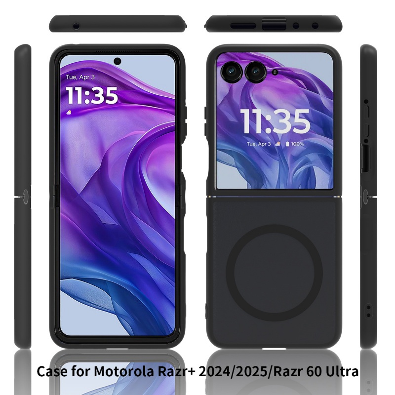 Magnetic Case For MOTO RAZR Pro Ultra Case For Magsafe Wireless Charging Matte Translucent Hard Armor Cover
