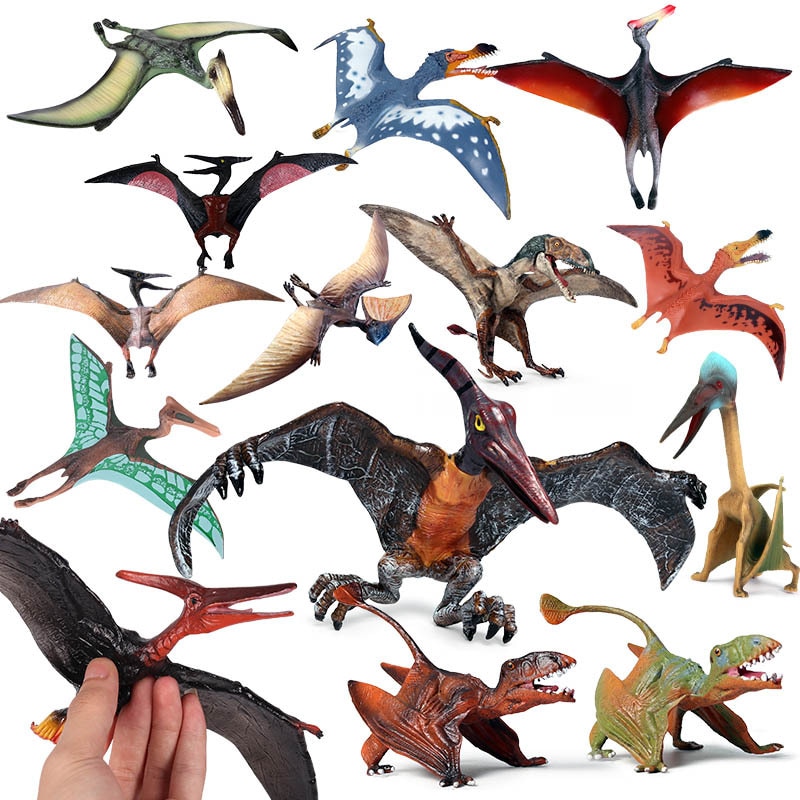 1Pcs Simulatie Dier Speelgoed Cijfers Klassieke Pterodactyl Actiefiguren Dinosaurus Diermodel Pvc Collection Kid Speelgoed