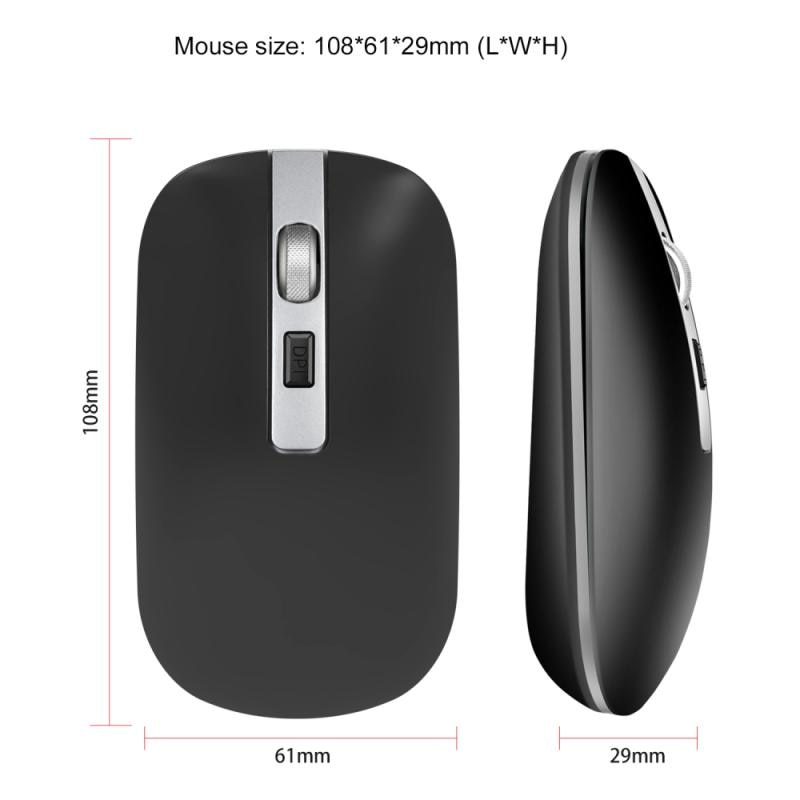 M50 Dual Mode Bluetooth 5.1 Rechargeable Wireless Gaming Office Mouse Metal Wheel Mute 2.4G Gamer Mouse For PC Computer