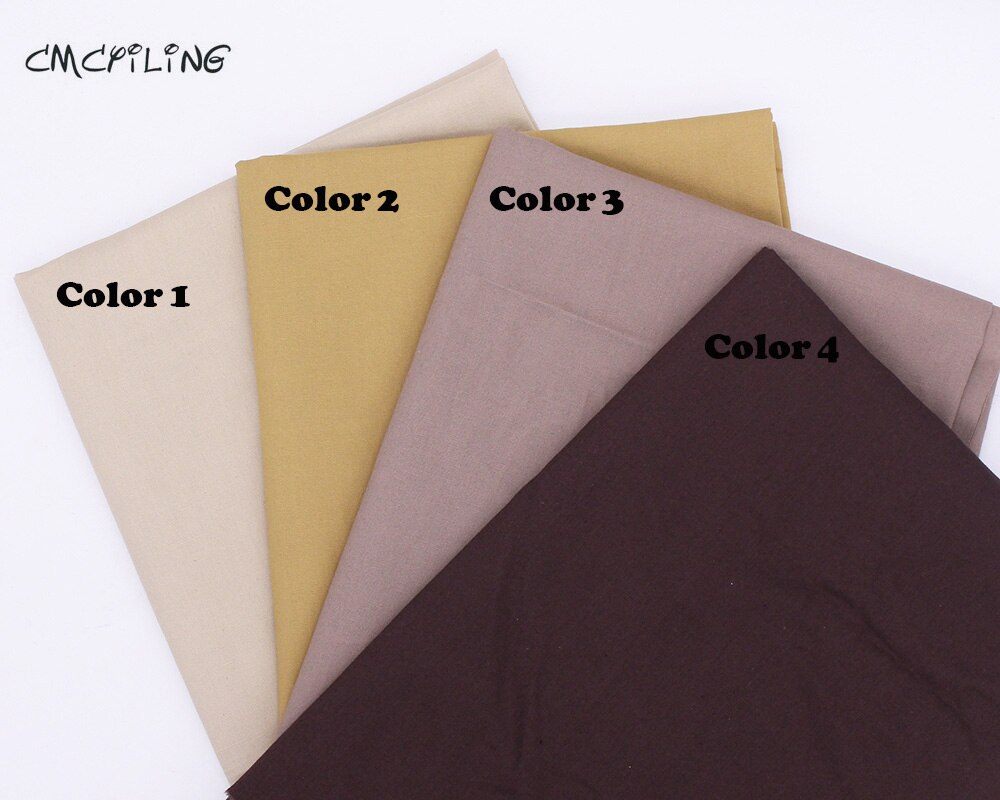 CMCYILING-tela de algodón de piel de Diy para muñecas, tejido de color carne marrón para Patchwork, costura textil para el hogar