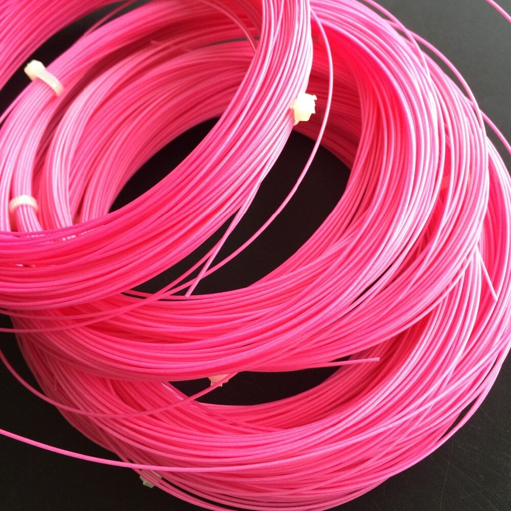 POWERTI 10pcs/lot Pink 0.70mm Badminton Racket String Sport 10m Outdoor Badminton Racquet Training String