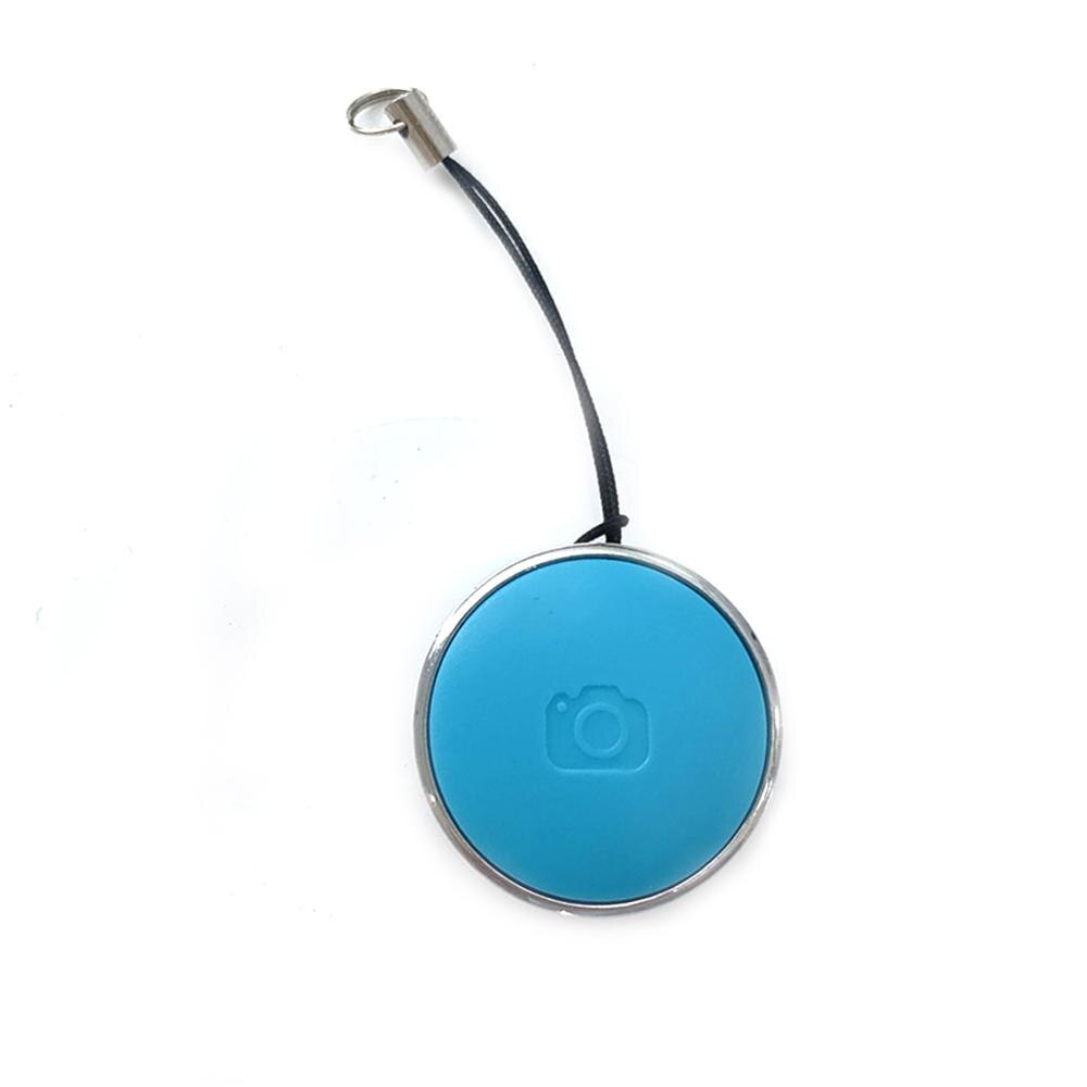 Mini Bluetooth Afstandsbediening Knop Draadloze Controller Zelfontspanner Camera Stok Ontspanknop Telefoon Selfie Voor Ios/Android: Blauw