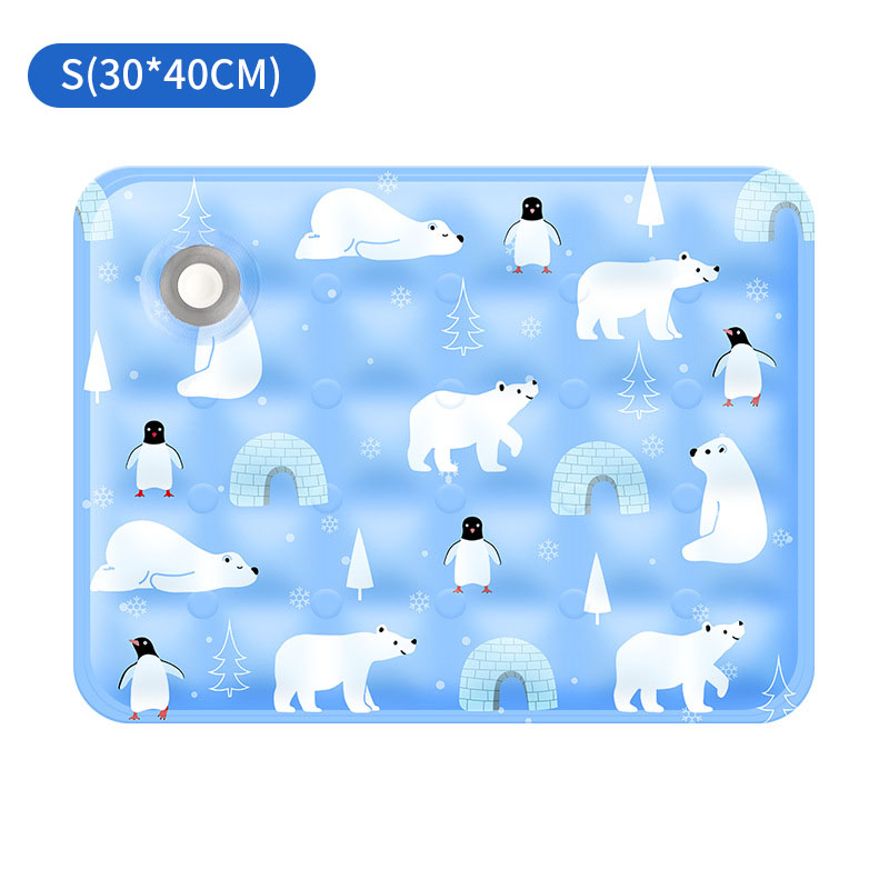 Hond Kat Ijs Kussen Zomer Koeling Gel Mat Water Kussen Huisdier Cool Duurzaam Deken Sofa Ijs Mat Deken Slaapzaal Ijs Mat: XL / Zilver