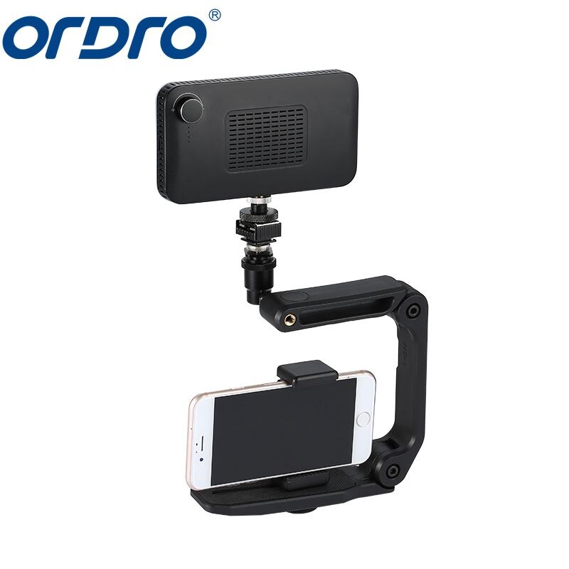 Kamerastabilisator för dslr ordro hc -1 handhållare stabilisator för vlog kamera videokamera telefon