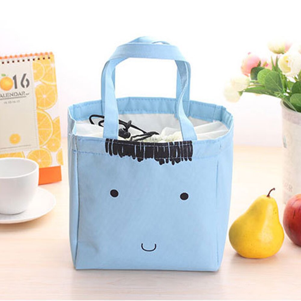 Lunch Tas Voor Vrouwen Dames Thermische Geïsoleerde Lunch Box Tote Koeltas Bento Box Pouch Lunch Container Case Bolsa Feminina: blue