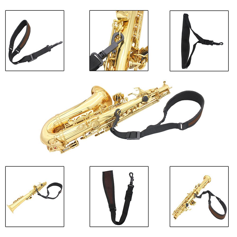 Adjustable Universal Tenor Alto Saxophone Clarinet Neck Strap Webbing Belt Rope