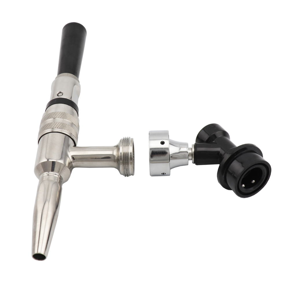 Stout Draft Beer Tap Stainless Steel Nitrogen Nitro Coffee Faucet With Quick Adapter Ball Lock Liquid Disconnect Home Brewing