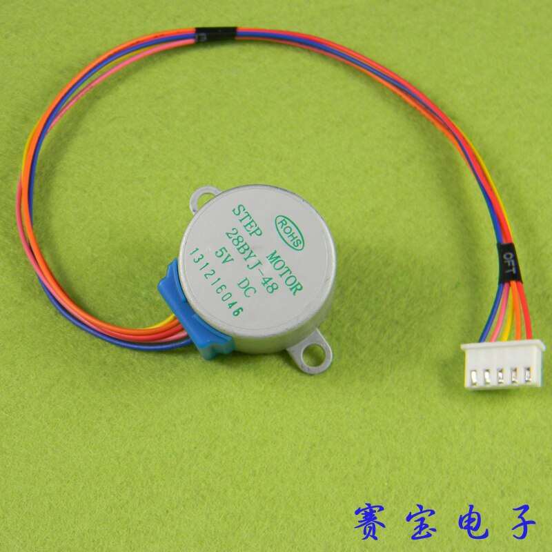 5 unids/lote 28BYJ-48 motor de pasos Motor paso a paso para DC 5V 4 fase Motor reducción plomo 25cm