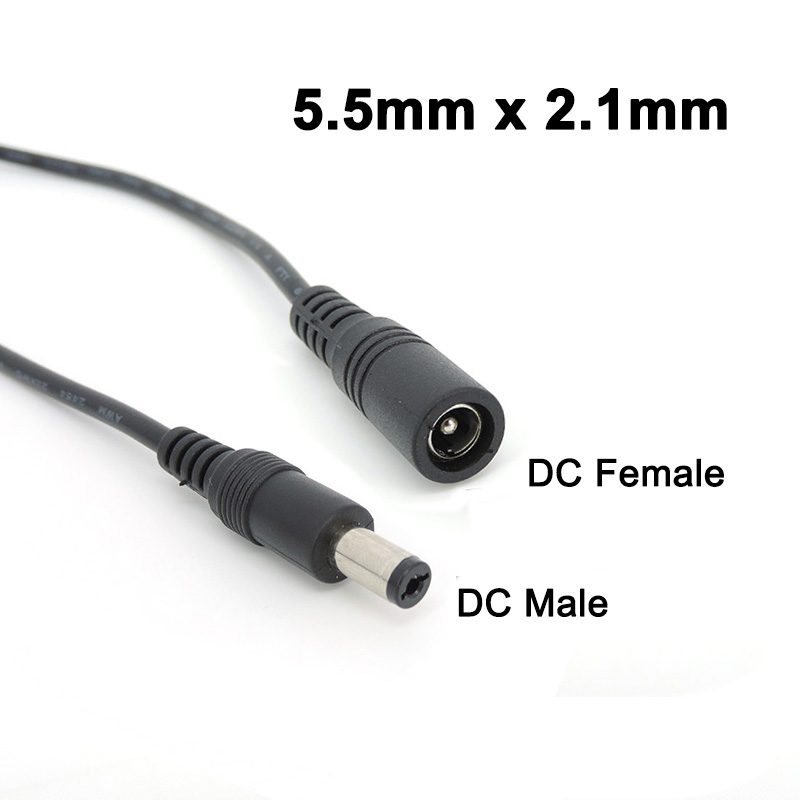 DC Vrouw naar Man Verlengsnoer 5V 2A 3.5x1.35mm/12V 5A 5.5x2.1mm Plug Jack Connector Kabel Voeding Adapter Lijn