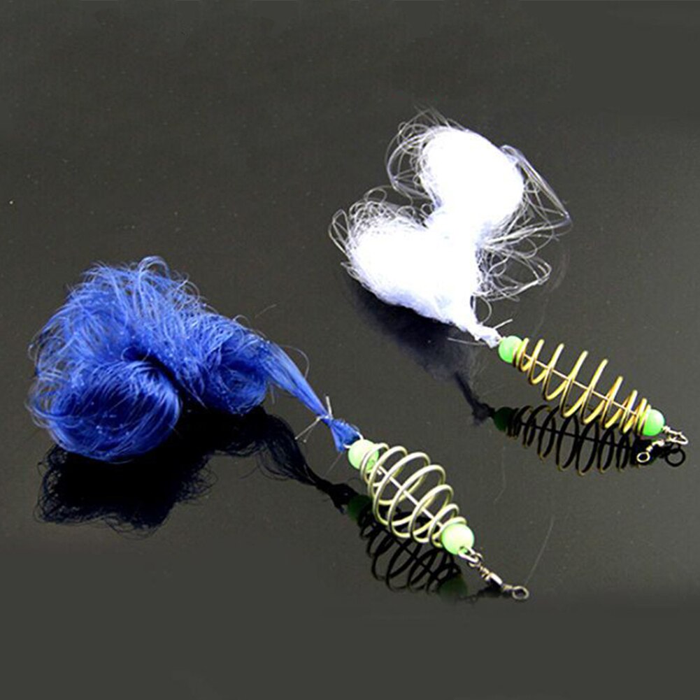Copper Spring Shoal Fishing Net Small Mesh Netting Luminous Beads Swivel Fishing Tools color random