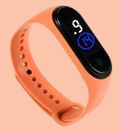 Top sport vandtæt herreur led digital ur kvinder børn fitness armbåndsur touch screen silikone rem ur til børn: M4-2