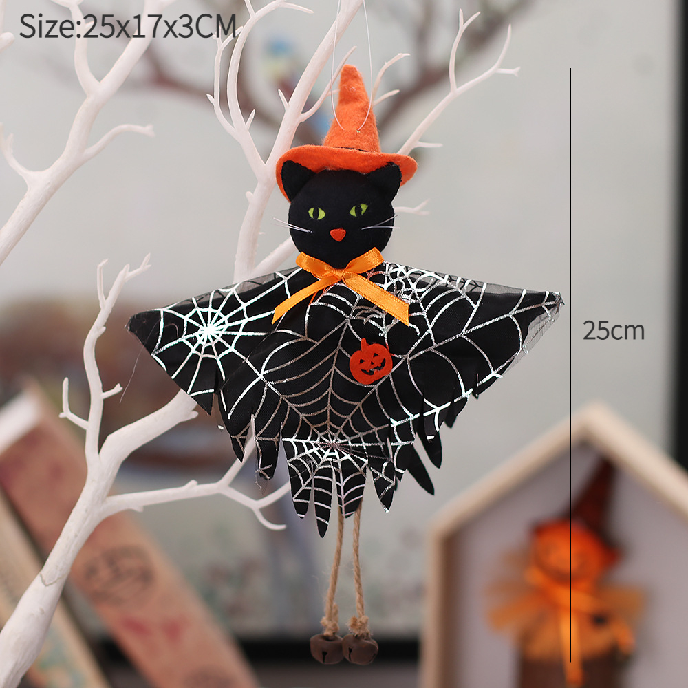 Halloween-dekorasjoner dukkebardekor gresskar spøkelsesheks anheng skummel halloween barn halloween-festdekorasjon til hjemmet: Oliven