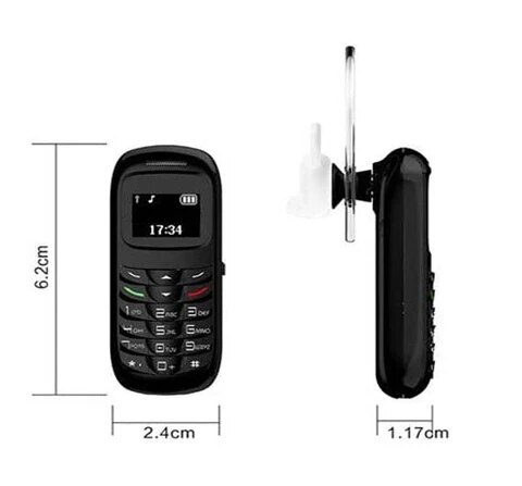 BM70 Mini bluetooth handset phone 0.66 inch Unlocked Mini Mobile Phone Bluetooth Earphone Dialer Single SIM Card