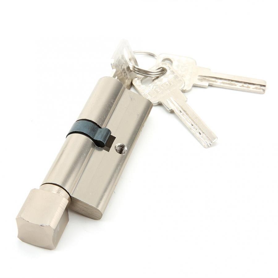 70mm Aluminium Alloy Security Home Door Lock Cylinder Anti-Snap Anti-Drill with 3 Keys Aluminium Door Lock Cylinder