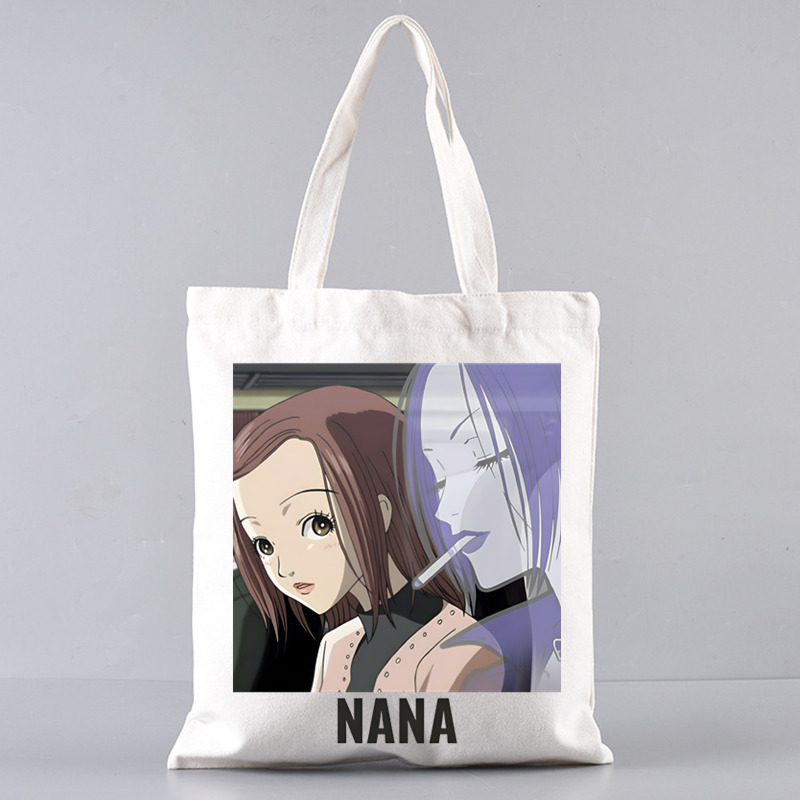 Black Stones NANA Osaki Japanese Anime Tote Set - Women's Spacious Shoulder Bag with Easy Access & Matching Clutch Pouch