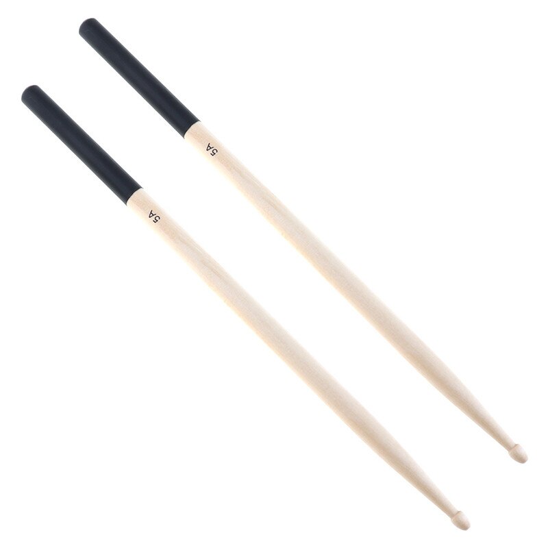 2 pièces! Le tambour en bois de baguettes d'érable de 5A colle des Options multiples de couleur pour le tambour: black