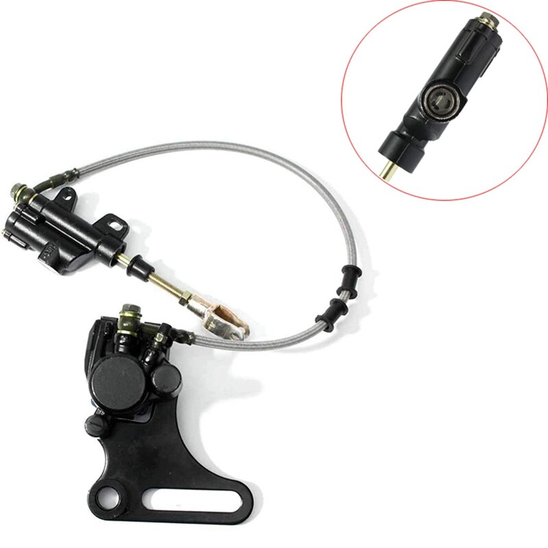Motorcyclr Brake Master Cylinder Lever Rear Master Cylinder Caliper Assembly for 50Cc 70Cc 90Cc 110Cc 125Cc 15OCC