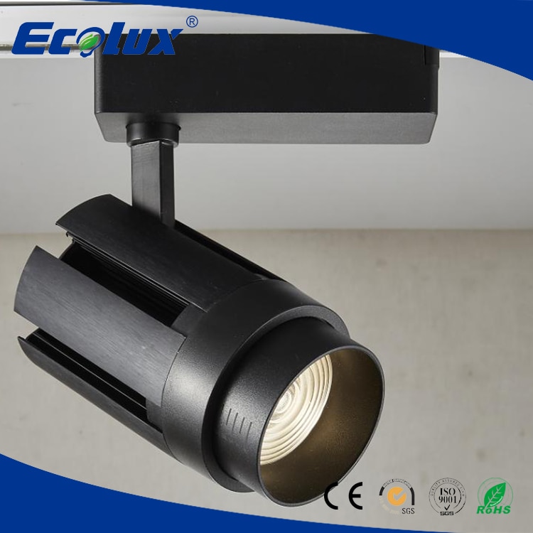 Dimbare 30 w Spoor Licht instelbare Focus hoek zilver zwart shell Kleding Schoenen Winkel Winkel Lamp Spoor Verlichting