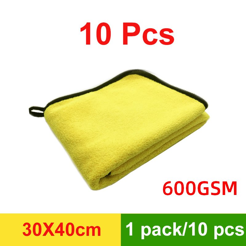 Microfiber Towel Car Microfiber Cloth Wash Towel Microfiber Cleaning Cloth Car Wash Drying Towel Auto Detailing: 30x40x10pcs