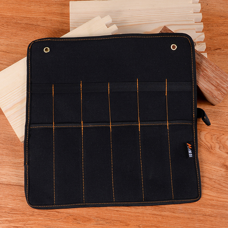 Beitel Draagtas Canvas Pocket Tool Rolhouder Moersleutel Pouch 4 Zakken Organizer Voor Mes Hamers Gutsen Timmerman