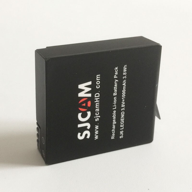 2 stks SJCAM SJ6 Legend Batterij 3.8 v 1000 mah 3.8Wh Oplaadbare Li-Ion Batterij Pack voor SJCAM SJ6 LEGEND Sport actie Camera DV