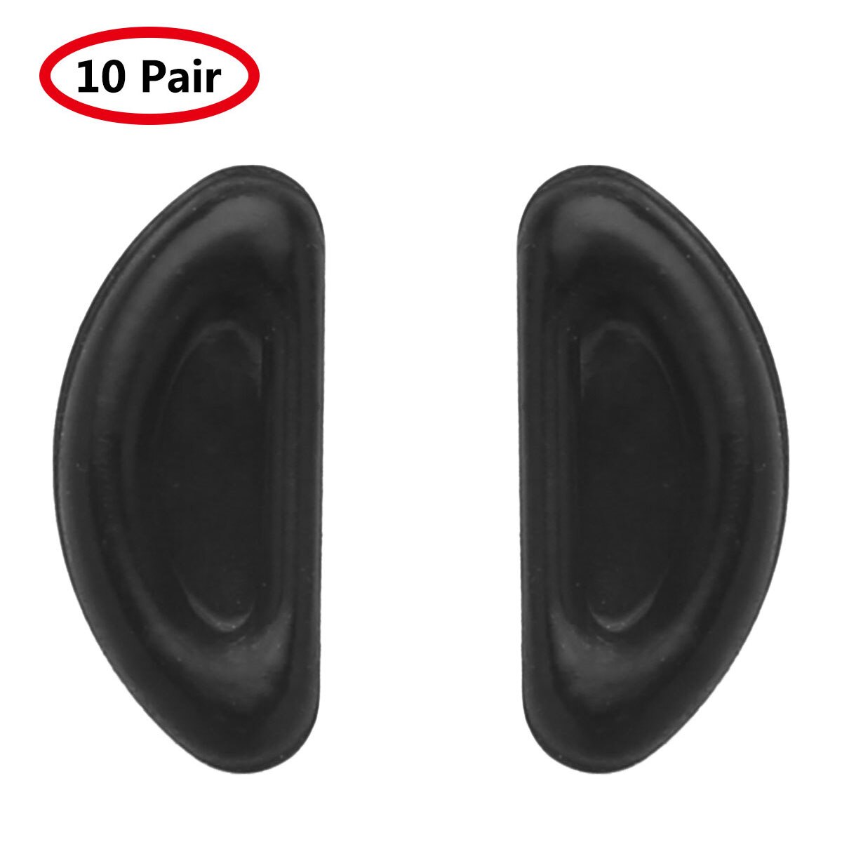 Almohadillas para la nariz de las gafas, almohadillas adhesivas de silicona antideslizantes, suaves, hipoalergénicas, 10 pares