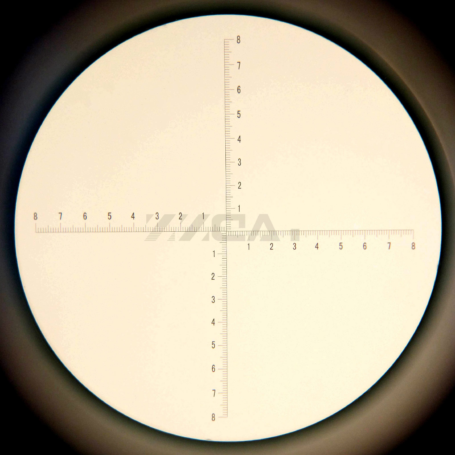 CAT989 Microscoop Oculair Micrometer Richtkruis 0.1mm Cross Schaal Heerser Bereik 16mm