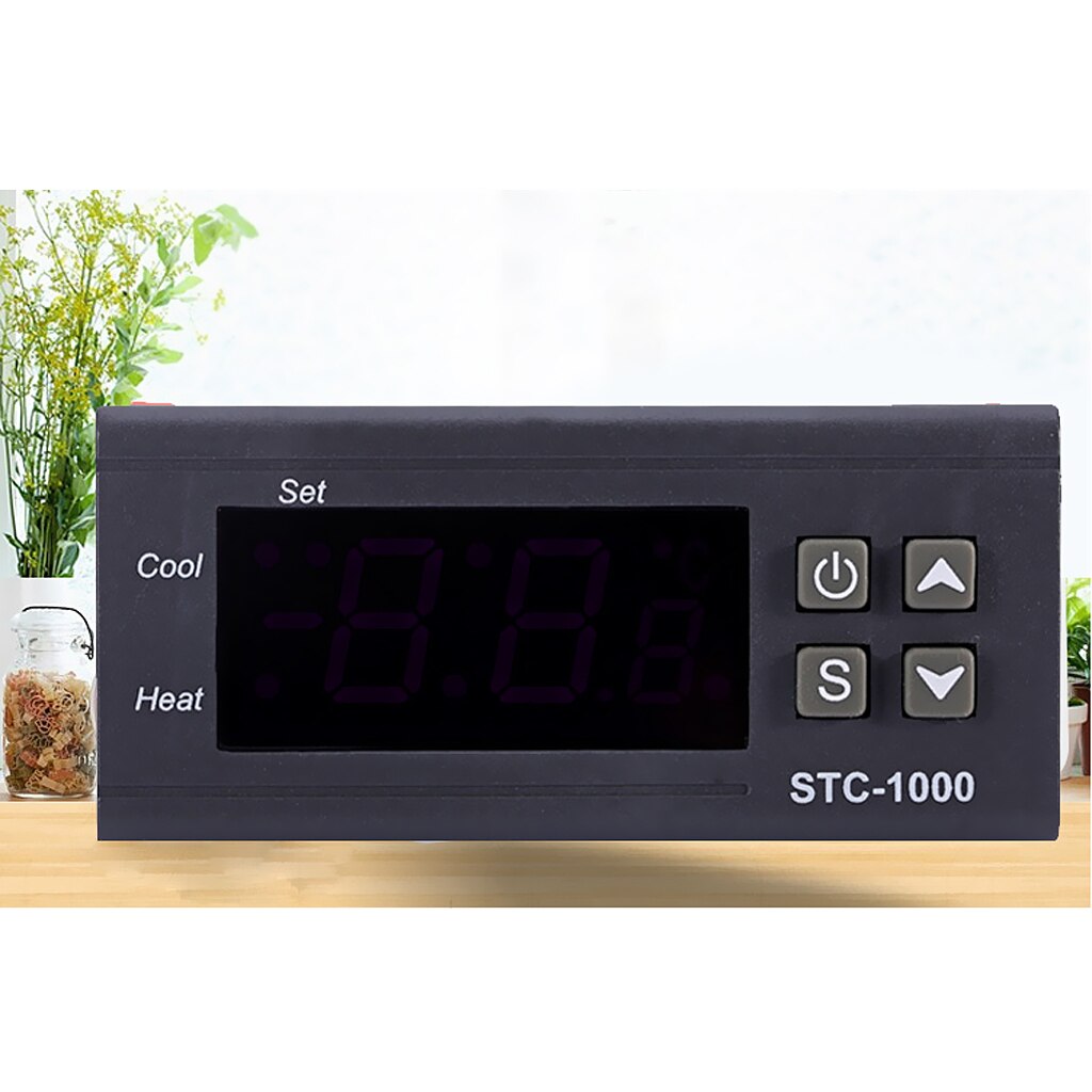 Thermostaat STC-1000 Met Dubbele Digitale Thermostaat Pid 220V Ac