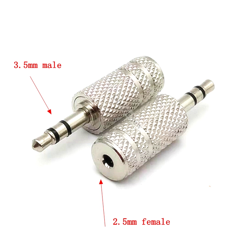 Aux-kabelkonverterare 3.5mm to 2.5mm / 2.5 mm to 3.5 mm- jacksadapter omvandlare stereoljud hörlursförstärkare mikrofonuttag: Lavendel-