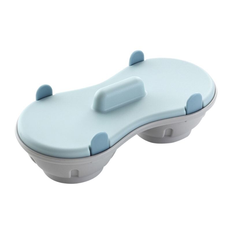 Bleu cuit à la vapeur boîte à oeufs micro-ondes oeuf Tra cuisine oeuf fabricant vapeur cuisine Gadget