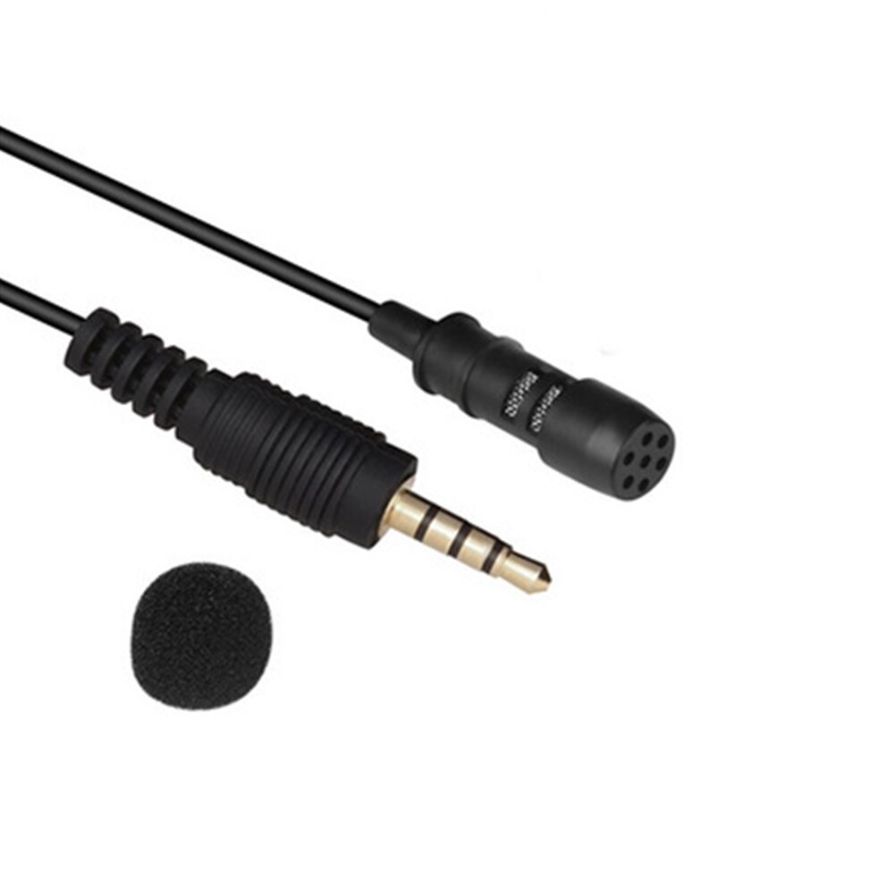 2/1pz 3.5 millimetri Mic Microfono per iOS androide Del Telefono Delle Cellule Del Telefono mobile del Collare Del Legame di clip-in poi di Telefono collare Risvolto Microfoni