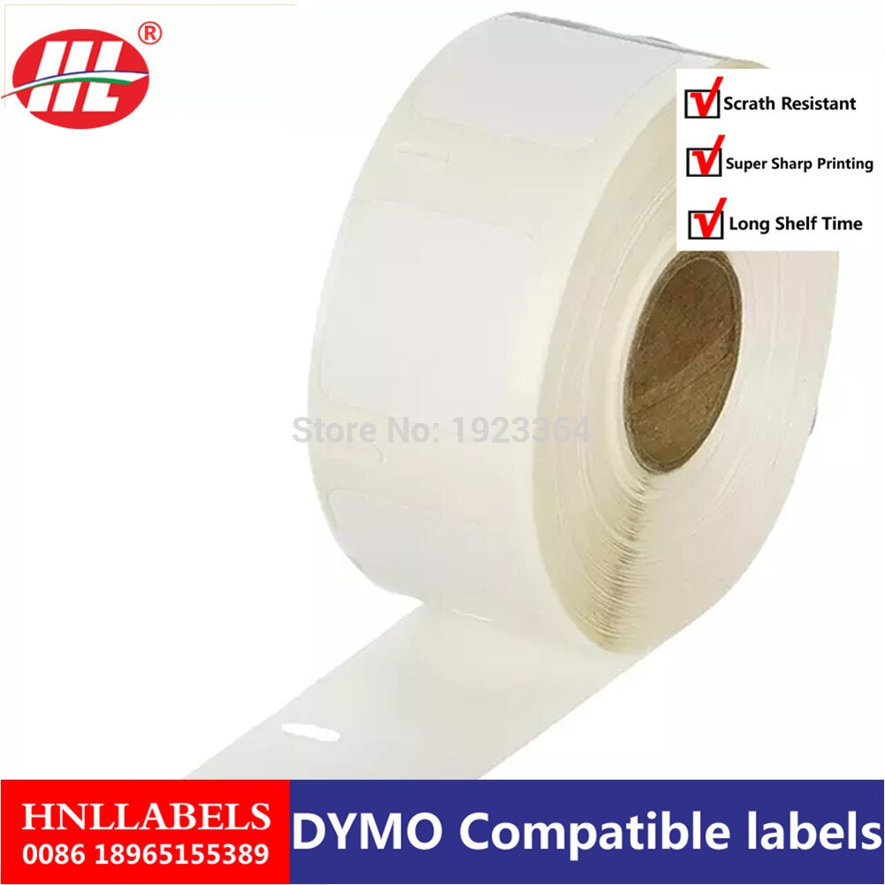 1x dymo 30252 labelwriter selvklæbende adresselabels , 1 1/8- by 3 1/2- tommer, hvid, rulle  of 350