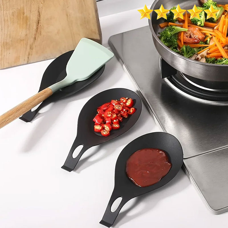 Support de spatule repose-cuillère en Silicone, résistant à la chaleur, plateau de napperon, outils de cuisine, offre spéciale