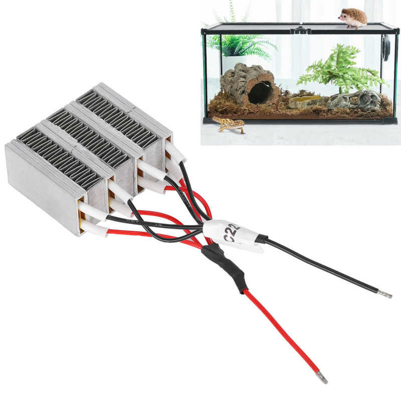 Heating Lamp Holder Clamp Pet PTC Ceramic Heater Insulated Aluminum Tube Constant Temperature Electric Thermostat Turtle Lamp