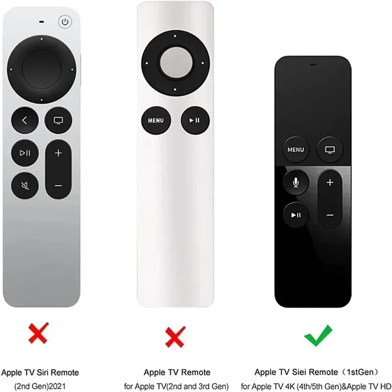 Colorful Silicone Protective Case Cover Anti-fall Skin for Apple TV 4 Remote Control Dust-proof Waterproof Protector Cover