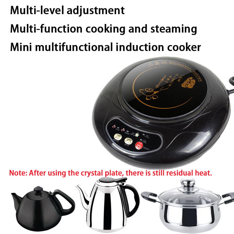 Household mini electric induction cooker Heat milk water boiled Countertop burner stew porridge noodles hotpot stove