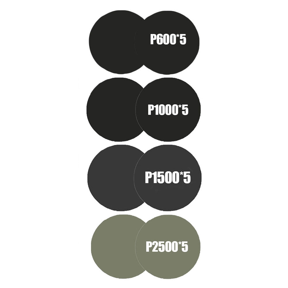Water Schuurpapier 3 Inch 75 Mm Schuurschijf 800 1000 2000 3000 Grit Droog Polijsten Schuurpapier Schuurmiddelen Voor auto Detaillering: groen
