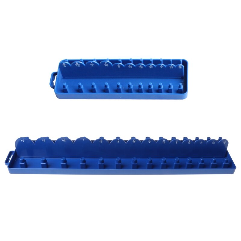1/4" 3/8" Socket Sleeve Storage Bracket Holder Garage Collection Tool Metric Durable Plastic Home Tool Accessories Arrange 40JE