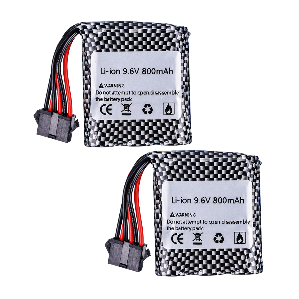 9,6 V 800mAh Li-Ion Akku Für 9115 9116 S911 S912 hoch Energie RC Lkw RC Auto 9,6 v batterie 16500 6P-SM stecker: Schwarz