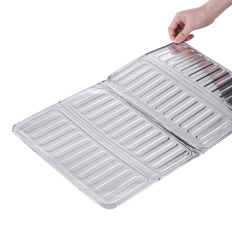 Kitchen Cooker Plate Deflector Plate Fat Splash Kitchen Gadget Proof Sheet Insulation Cook Baffle Plate Aluminum Insula V2B1
