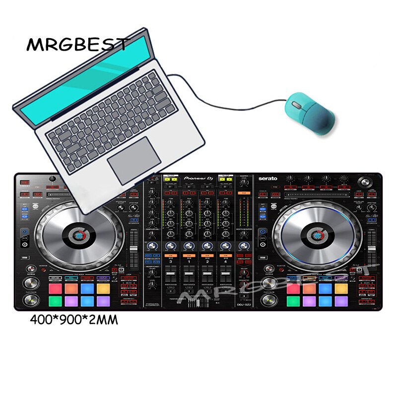 MRGBEST 400X900CM L Radio DJ Workbench Large Size Gaming PC Mouse Pad Z Keyboard Mat Desk Pad Macbook Pro Mousepad Natural Rubbe