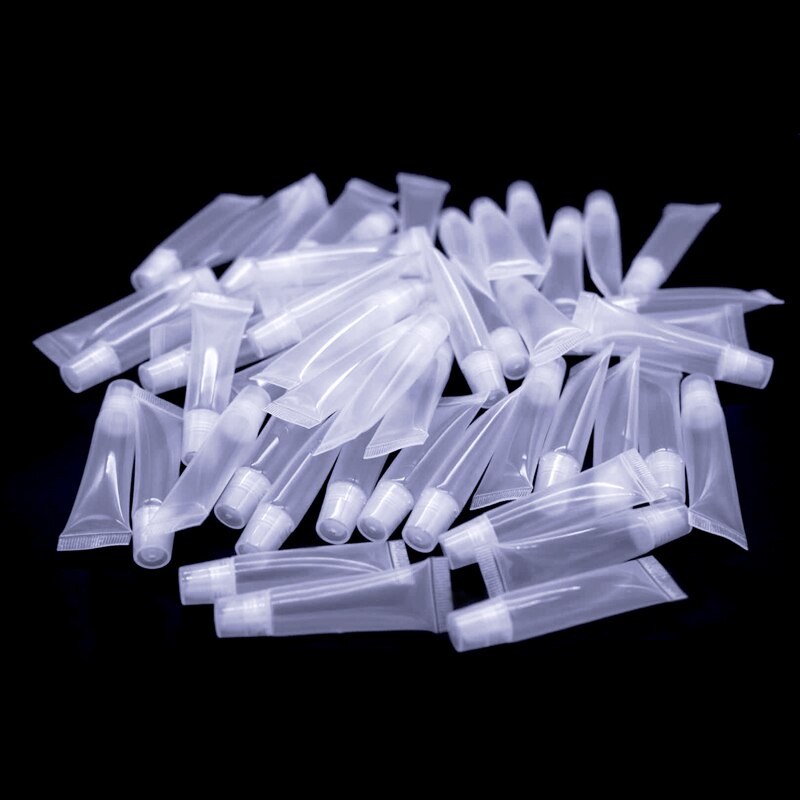 300 stuks 5 ml lege lipgloss tubes lippenstift tube lippenbalsem zachte tube make-up knijp doorzichtige lipgloss tube container