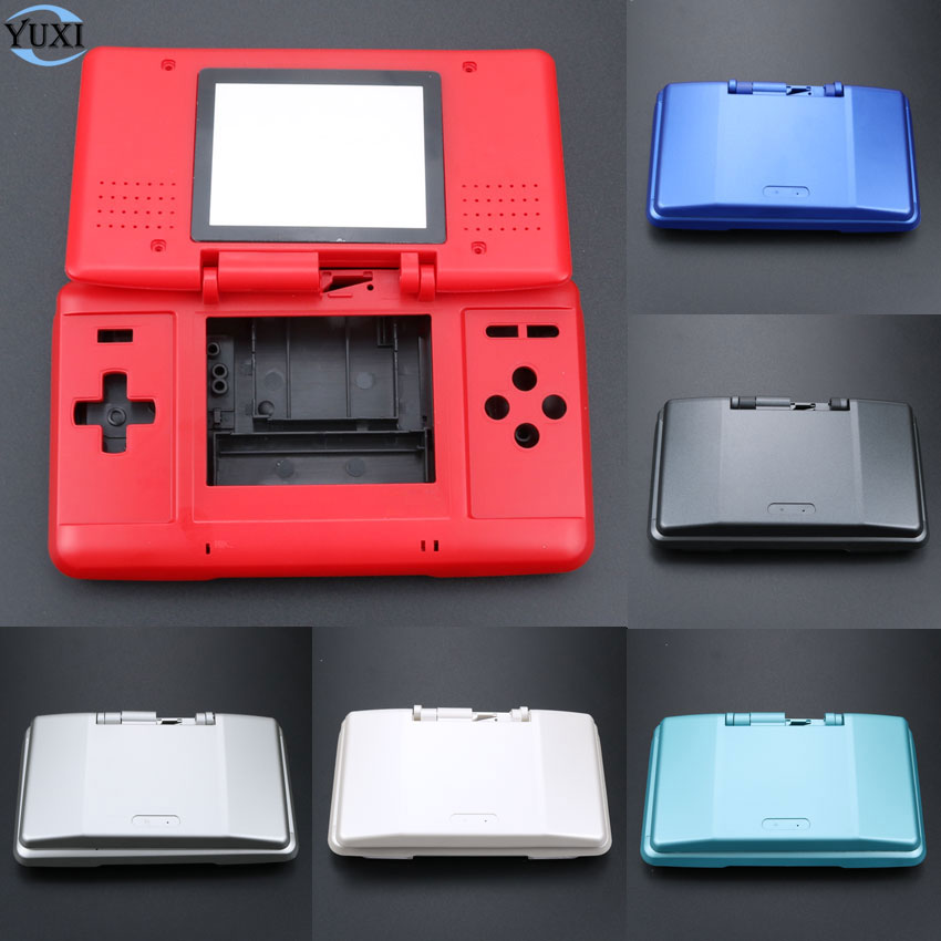 Yuxi blauw rood zwart groen wit zilver volledige vervangende behuizing behuizing cover shell kit voor nintendo ds voor nds console