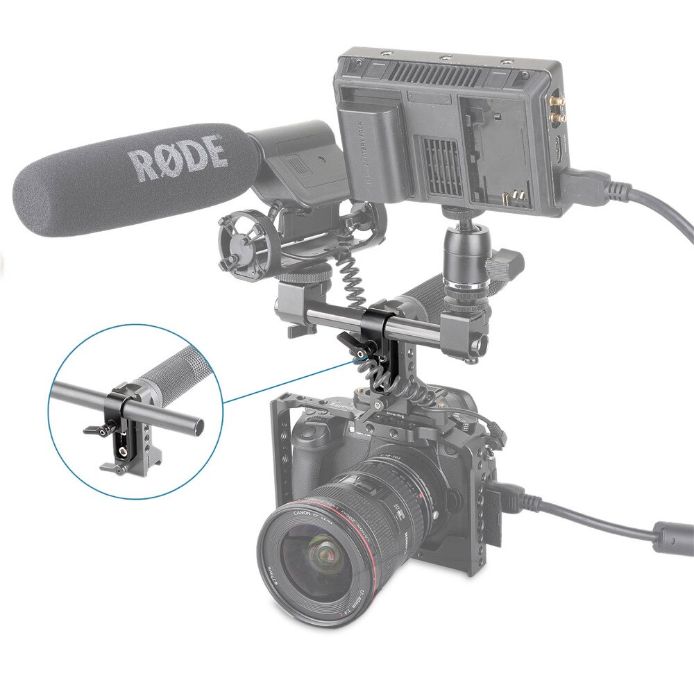 SmallRig Einzelnen 15mm Schiene Klemme Für Universal 15mm Rod - 1549