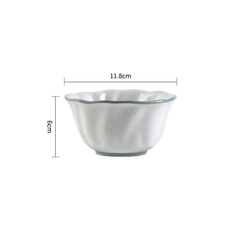 European Ceramic Plate Set Hand Stroke Corrugated Decorative Modern Dinnerware Sets Western Restaurant Tabletop Steak Plates: B-small